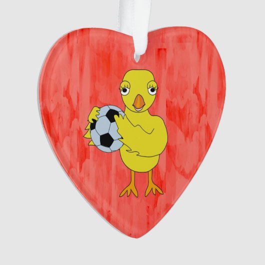 Soccer Chick Ornament (Vorderseite)
