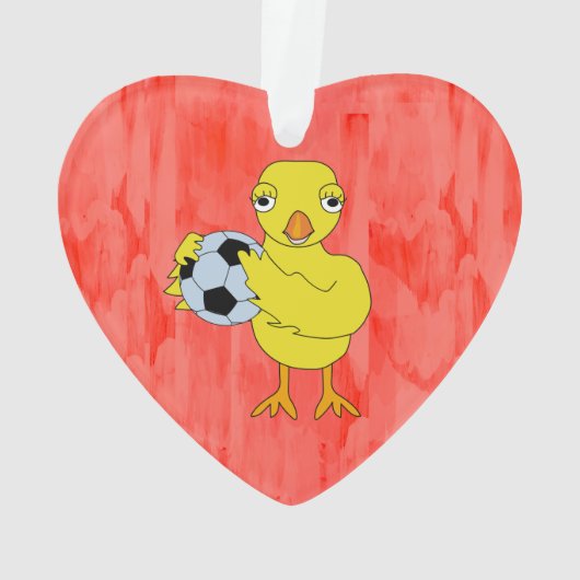 Soccer Chick Ornament (Rückseite)