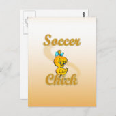 Soccer Chick Postkarte (Vorne/Hinten)