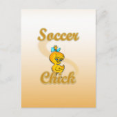 Soccer Chick Postkarte (Vorderseite)