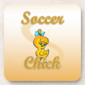 Soccer Chick Untersetzer (Vorderseite)