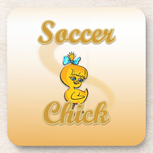 Soccer Chick Untersetzer (Vorderseite)