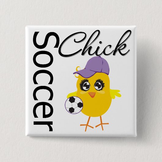 Soccer Chick v2 Button (Vorderseite)
