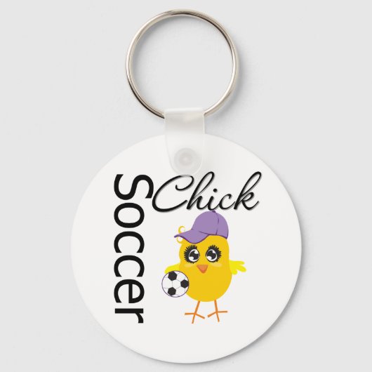 Soccer Chick v2 Schlüsselanhänger (Vorderseite)
