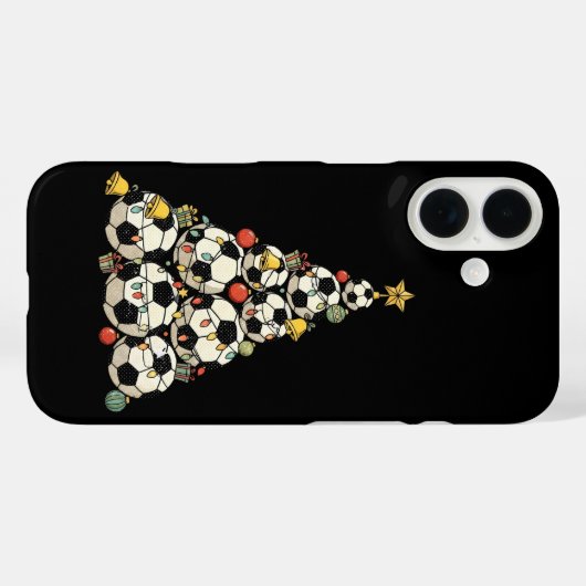 Soccer Christmas Tree Case-Mate iPhone Hülle (Rückseite (Horizontal))