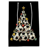 Soccer Christmas Tree Mittlere Geschenktüte (Rückseite)