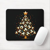 Soccer Christmas Tree Santa Xmas Girls Boys Men Ki Mousepad (Mit Mouse)
