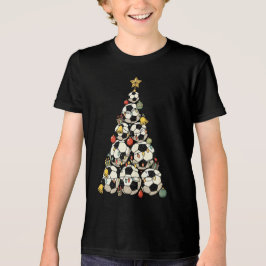 Soccer Christmas Tree Tri-Blend Shirt