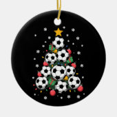 Soccer Christmas Tree Xmas Player Sports Lover Keramik Ornament (Vorne)
