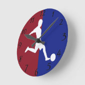Soccer Clock Runde Wanduhr (Winkel)