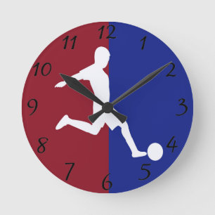 Soccer Clock Runde Wanduhr