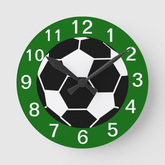 Soccer Clock Runde Wanduhr (Vorderseite)