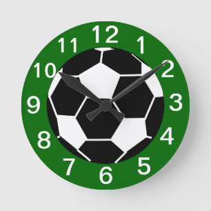 Soccer Clock Runde Wanduhr