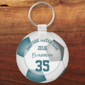 Soccer Club Geschenke Ideen Mädchen Jungen nennen  Schlüsselanhänger (Vorderseite)