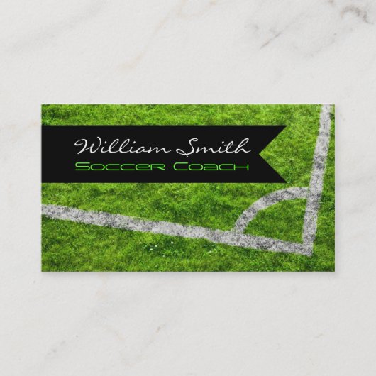 Soccer coach business card visitenkarte (Vorderseite)