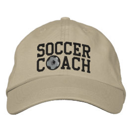 Soccer Coach Cap Bestickte Kappe
