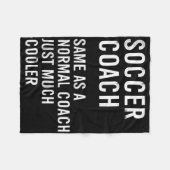 Soccer Coach Definition Funny  Fleecedecke (Vorderseite (Horizontal))