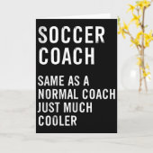 Soccer Coach Definition Funny Karte (Gelbe Blume)
