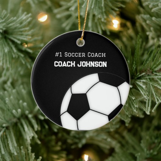   Soccer Coach Number One Personalized  Ornament (Baum)