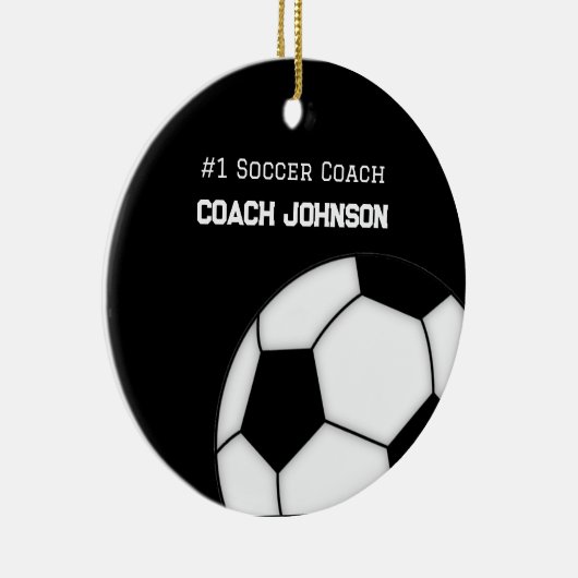   Soccer Coach Number One Personalized  Ornament (Rechts)