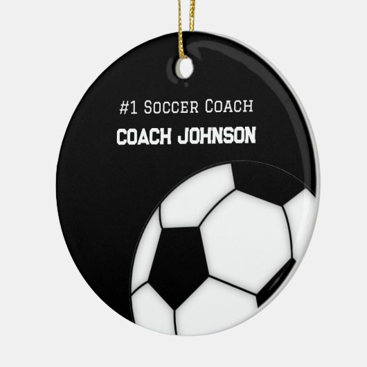   Soccer Coach Number One Personalized  Ornament (Links)