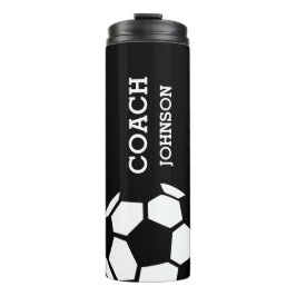 Soccer Coach Personalisiert Trendy Modern stilvoll Thermosbecher