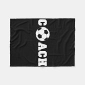 Soccer Coach S - Coaching Staff Shirt Tees Fleecedecke (Vorderseite (Horizontal))