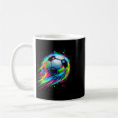 Soccer Colorful Tie Dye Soccer Ball Kaffeetasse (Links)