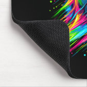 Soccer Colorful Tie Dye Soccer Ball Mousepad (Ecke)