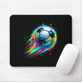 Soccer Colorful Tie Dye Soccer Ball  Mousepad (Mit Mouse)