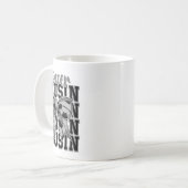 Soccer Cousin Coquette Bow Biggest Fan Sport Lover Kaffeetasse (Vorderseite Links)
