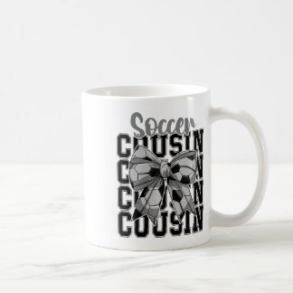Soccer Cousin Coquette Bow Biggest Fan Sport Lover Kaffeetasse
