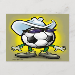 Soccer Cowboy Postkarte
