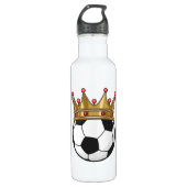 Soccer Crown King Edelstahlflasche (Vorderseite)