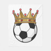 Soccer Crown King Fleecedecke (Vorderseite)