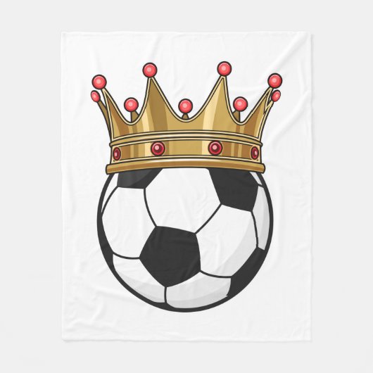 Soccer Crown King Fleecedecke (Vorderseite)