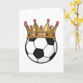 Soccer Crown King Karte (Gelbe Blume)