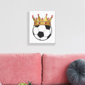 Soccer Crown King Leinwanddruck (Insitu (Wohnzimmer))
