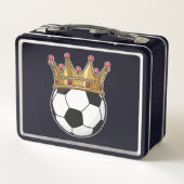 Soccer Crown King Metall Brotdose (Rückseite)