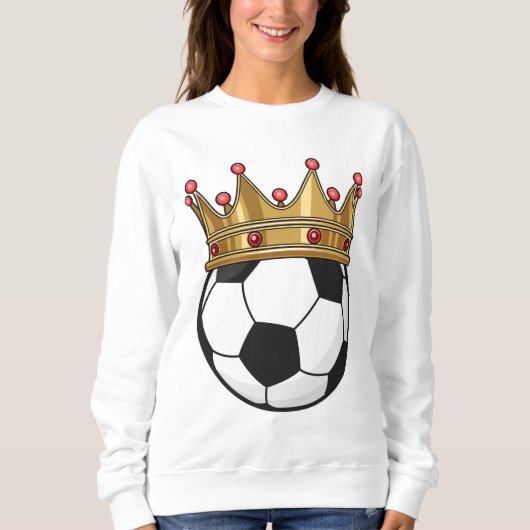Soccer Crown King Sweatshirt (Vorderseite)