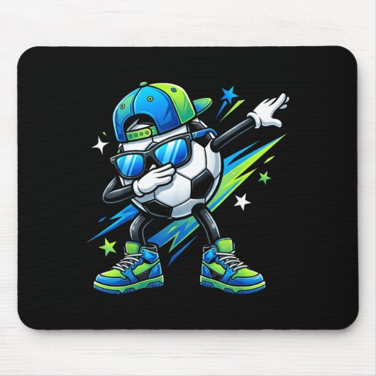 Soccer Dabbing Srts Cool Boys Girls Game Day Srt  Mousepad (Vorne)