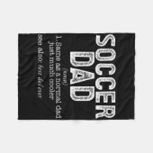 Soccer Dad _5  Fleecedecke (Vorderseite (Horizontal))