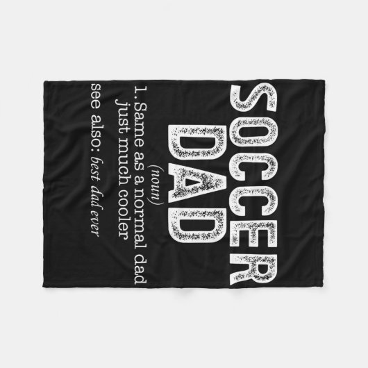Soccer Dad _5  Fleecedecke (Vorderseite (Horizontal))