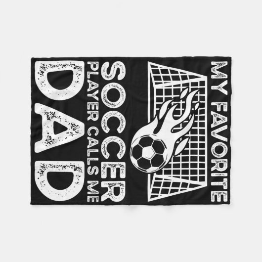 Soccer Dad _6 Fleecedecke (Vorderseite (Horizontal))