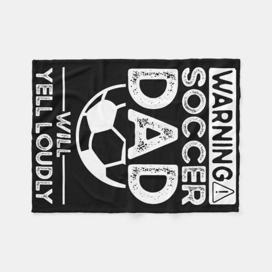 Soccer Dad _7  Fleecedecke (Vorderseite (Horizontal))