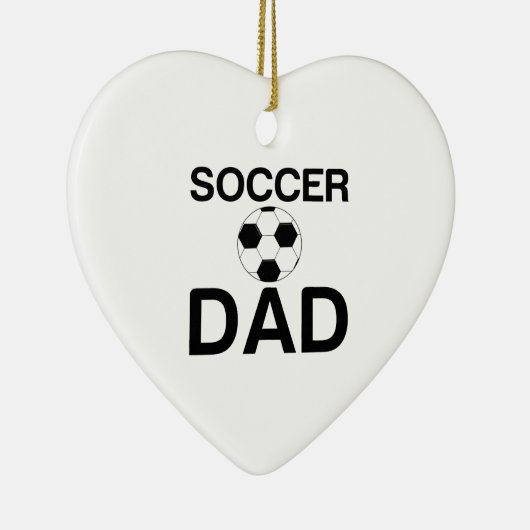 SOCCER DAD KERAMIK ORNAMENT (Rechts)
