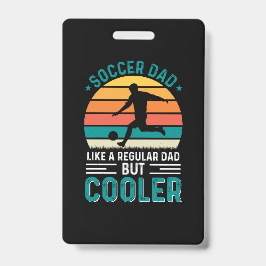 Soccer Dad Retro Sunset Ausweis (Vorderseite)