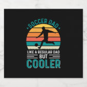 Soccer Dad Retro Sunset Bierflaschenetikett (Einzelnes Label)