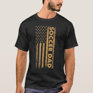 Soccer Daddy Us Flag Erstmals New Dad Vathers Da T-Shirt