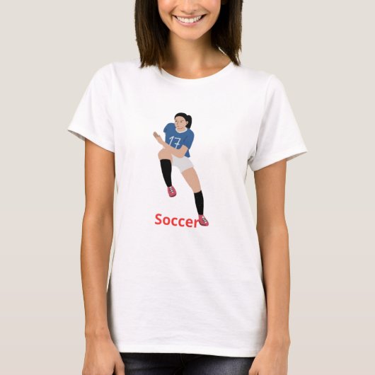 Soccer Design  T-Shirt (Vorderseite)